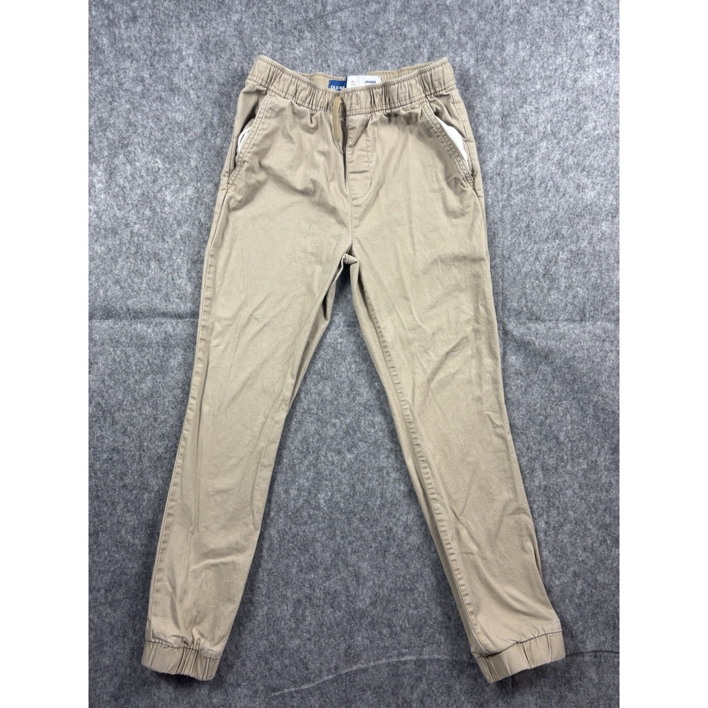 Old Navy Youth/Boys Built-In Flex Khaki Beige Joggers Size Extra Large (14-16)